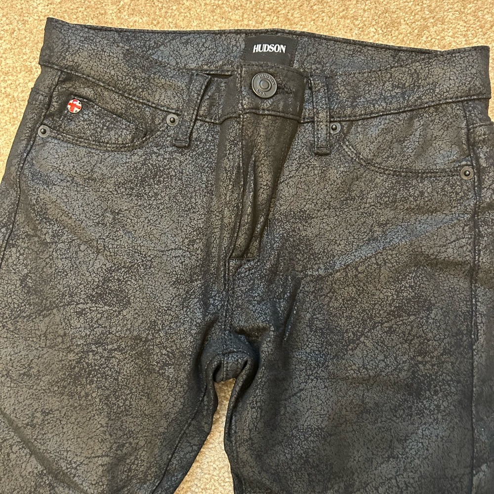 Hudson Skinny Snake Skin Jeans sz 25